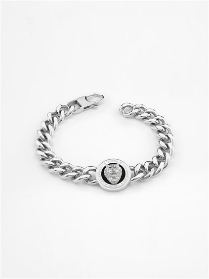 Bracciale Guess Uomo Lion King in Acciaio JUMB01 314JW - JUMB01 314JW